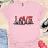 Love is a four legged word - V1 - Cute Dogs T-Shirt